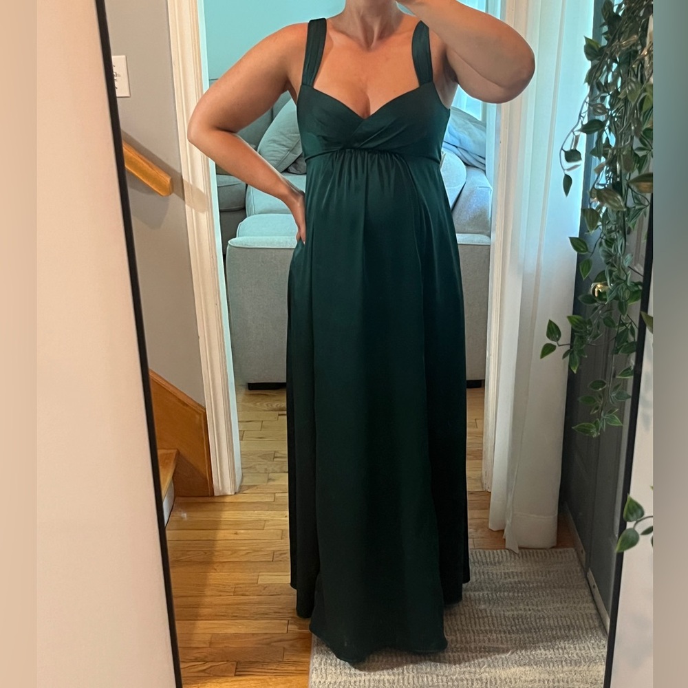 Azazie Rhea Emerald Maternity Bridesmaid or formal dress